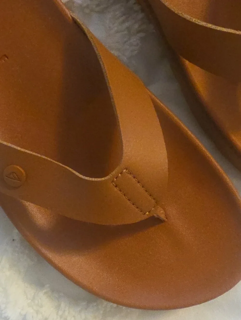 REEF Tan Platform Thong Sandals